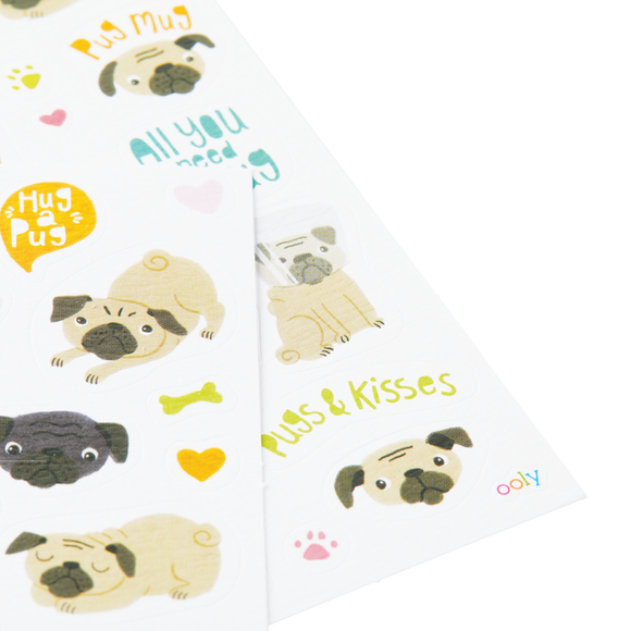 Stickiville Pugs Stickers