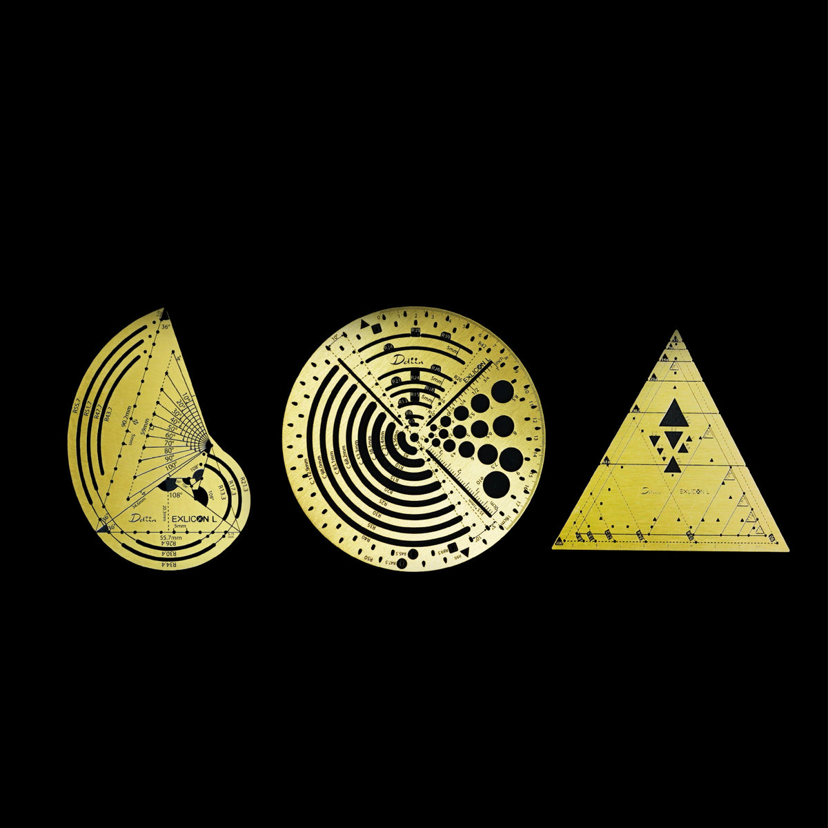 Ddiin Exlicon L Brass - Golden Ratio Tool Set - The Tree Stationery ...