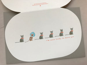 Happy Paws Greeting Cards - I'm Sooo Lucky to Have You
