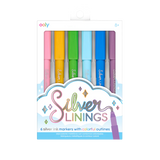 Silver Linings Outline Markers - Set of 6 |  銀線顏色畫筆 (6色)