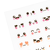 Stickiville Cute Expressions Stickers - Vinyl