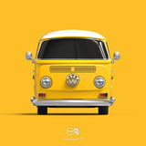 TinyQ Uno-Series 17 - Volkswagen T2 Pickup Truck (Rallye Yellow)