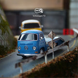 TinyQ Uno-Series 18 - Volkswagen T2 Flatbed Truck (Dove Blue)