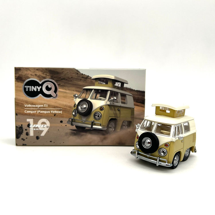 KIGUMI Ki-gu-mi Wooden Art - Volkswagen T1 Camper Van 1:18