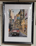 Lockhart Road Side - A4 Art Print in Black Frame