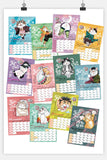 CatrabbitSky 2026 Calendar| 貓兔子2026年「猫の呼吸」月曆