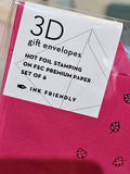 3D Gift Envelopes - Piggy (Set of 6)