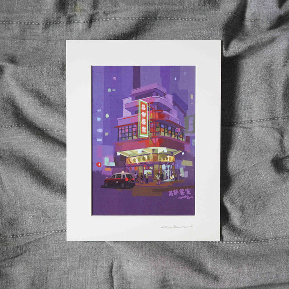 Art Print Mido Cafe Night 美都餐室夜景