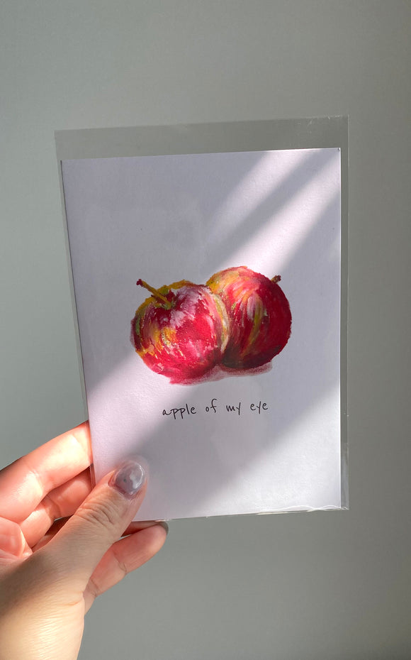 A6 Postcard - Apple of my eye (蘋果)