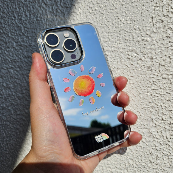 iPhone 15 Pro Mirror Phone Case - Hey sunshine! | iPhone 15 Pro 鏡面手機殼 -  Hey sunshine!