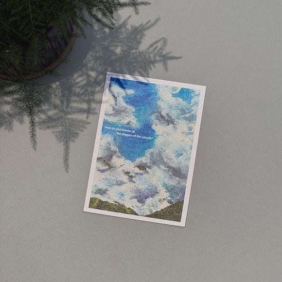 A6 Postcard -  Shapes of the clouds 雲朵