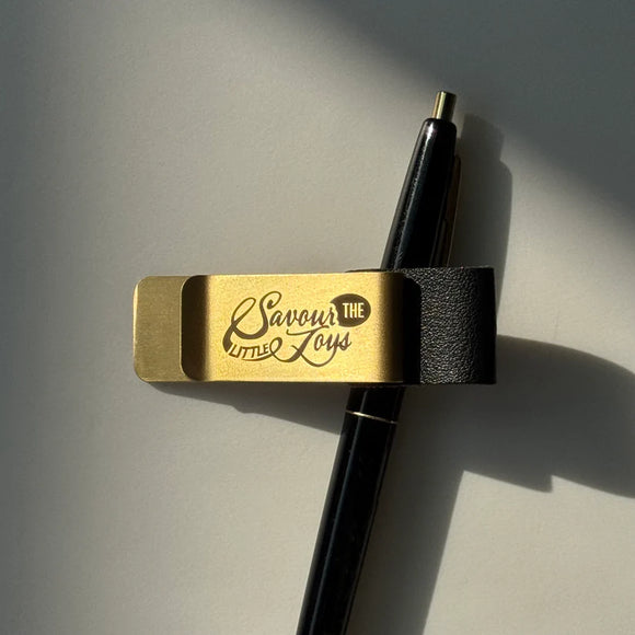 【Brass bookmark | 金屬書籤夾】Savour the little joys