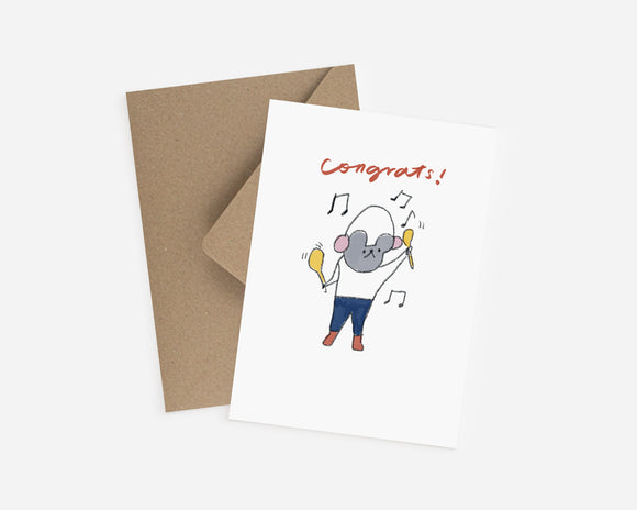 Folded Card - Congrats!