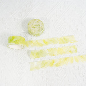 【Lemon Grass 青檸檬草】Watercolour Blessing Washi Decorative Masking Tape