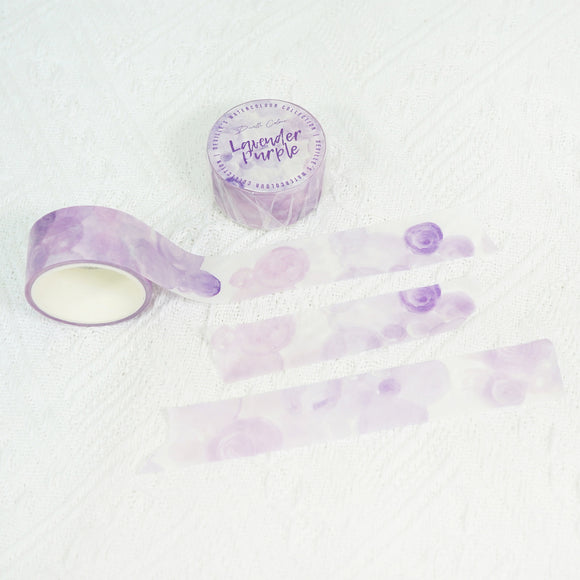 【Lavender Purple 紫薰衣草】Watercolour Blessing Washi Decorative Masking Tape (Copy) (Copy) (Copy) (Copy) (Copy) (Copy)