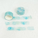 【Hydrangea Cyan 青繡球花】Watercolour Blessing Washi Decorative Masking Tape (Copy) (Copy)