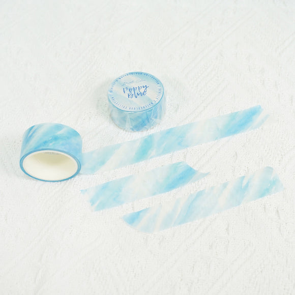 【Poppy Blue 藍罌粟花】Watercolour Blessing Washi Decorative Masking Tape (Copy) (Copy) (Copy)
