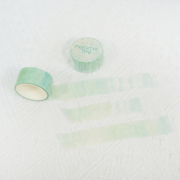 【Mistletoe Green 綠槲寄生】Watercolour Blessing Washi Decorative Masking Tape