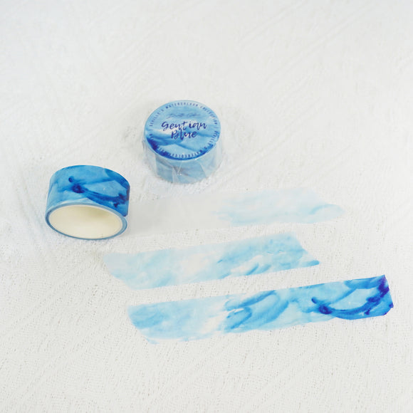 【Gentian Blue 藍龍膽花】Watercolour Blessing Washi Decorative Masking Tape (Copy) (Copy) (Copy) (Copy)