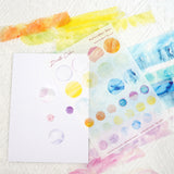 A6 Washi Sticker Sheet - Watercolour Dot | A6和紙貼紙 - 水彩點點