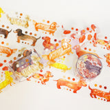 Sausage Dog 腸仔狗 PET Masking Tape (3cm x 5m)