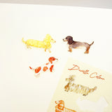 A6 Washi Sticker Sheet - Sausage Dog Dachshund | A6和紙貼紙 - 腸仔狗