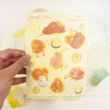 A6 Washi Sticker Sheet - Kiwi Bird | A6和紙貼紙 - 奇異鳥