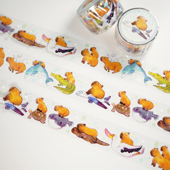 Capybara's Ride PET Masking Tape (3cm x 5m)