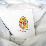 A6 Postcard - Capybara HK Food Eat Sleep Sweet Dream Repeat