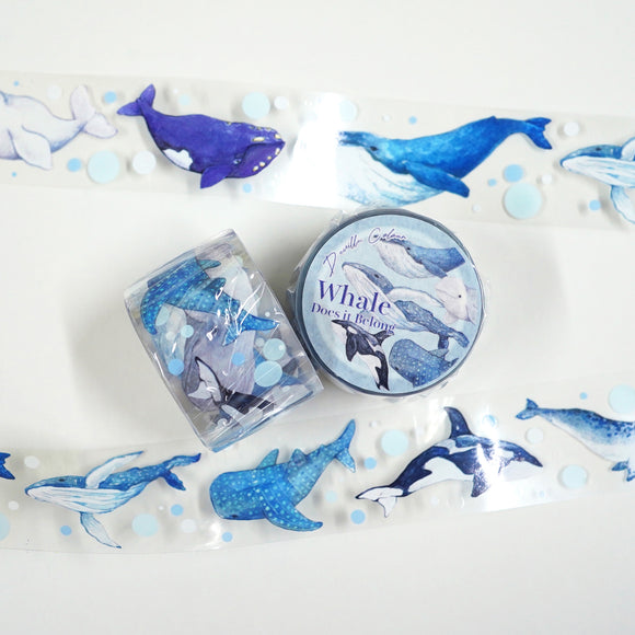 Whale Does It Belong PET Masking Tape (3cm x 5m)