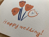 Folded Card - Happy Wedding