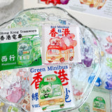 Acrylic fridge magnet - Panda HK Green Minibus