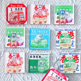 Acrylic fridge magnet - Panda HK Bus