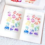 A6 PET Sticker Sheet - Rainbow Panda | A6防水PET白墨貼紙 -  彩虹熊貓
