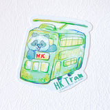 Waterproof vinyl sticker - Panda HK Tram