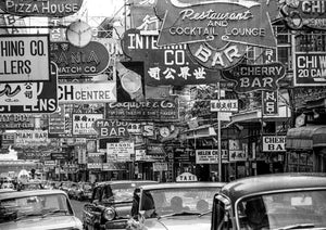 "Life in Hong Kong in 1969" Postcard - Business Signs in Tsim Sha Tsui