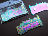 Hong Kong Skyline Magnet (Rainbow Iridescent)