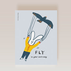 Postcard - Fly in your own way 用自己的方式飛翔