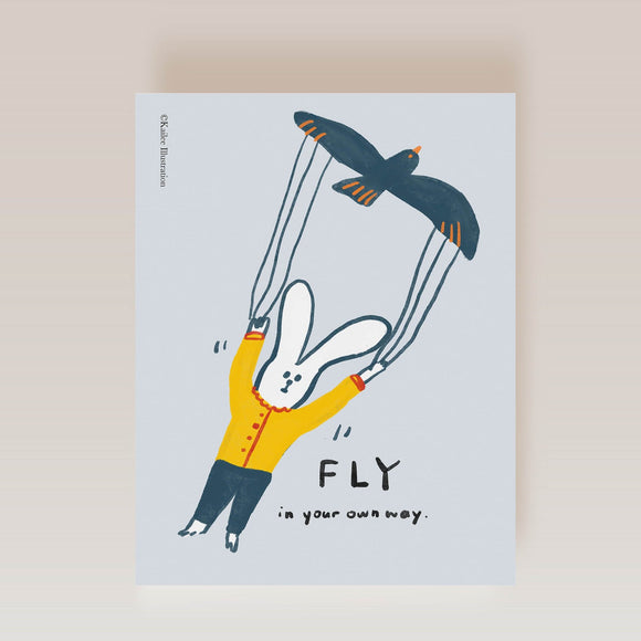 Postcard - Fly in your own way 用自己的方式飛翔