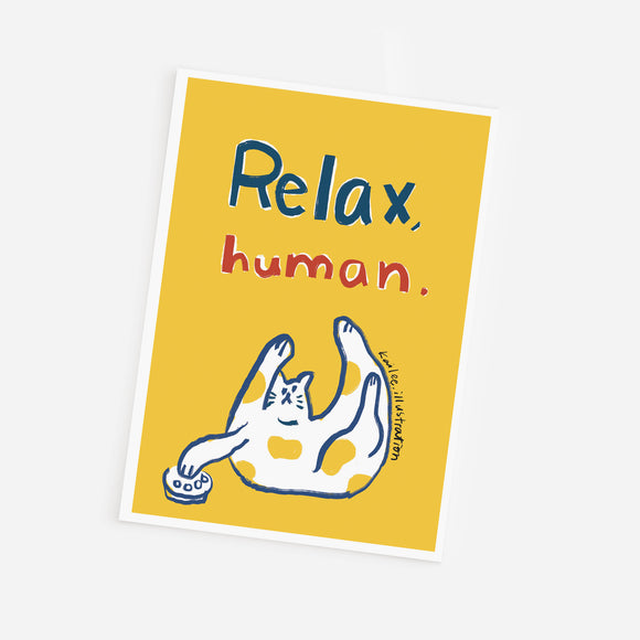 Postcard - Relax Human