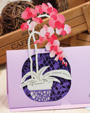 POP-UP Greeting Card (Fleuriste Series) - Orchid | 紙藝立體賀卡(花之系列) - 蘭花