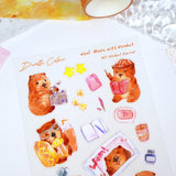 A6 PET Sticker Sheet - WOM! Let's Movie | A6防水PET白墨貼紙 - WOM! Let's Movie