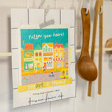 All Things Bright and Beautiful Cellulose Sponge Cloth (Follow Your Heart)