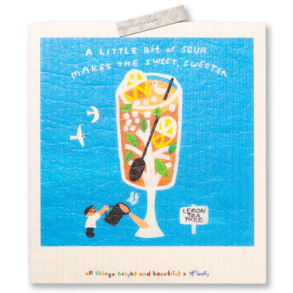 All Things Bright and Beautiful Cellulose Sponge Cloth (Lemon Tea)