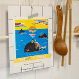 All Things Bright and Beautiful Cellulose Sponge Cloth (Sunset Paint)