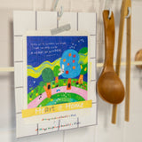 All Things Bright and Beautiful Cellulose Sponge Cloth (Wisdom)