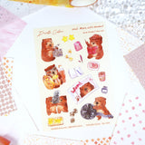 A6 Washi Sticker Sheet - WOM! Let's Movie | A6和紙貼紙 - WOM! Let's Movie