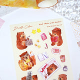 A6 Washi Sticker Sheet - WOM! Let's Movie | A6和紙貼紙 - WOM! Let's Movie