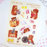 A6 Washi Sticker Sheet - WOM! Let's Movie | A6和紙貼紙 - WOM! Let's Movie