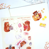 A6 Washi Sticker Sheet - WOM! Let's Movie | A6和紙貼紙 - WOM! Let's Movie